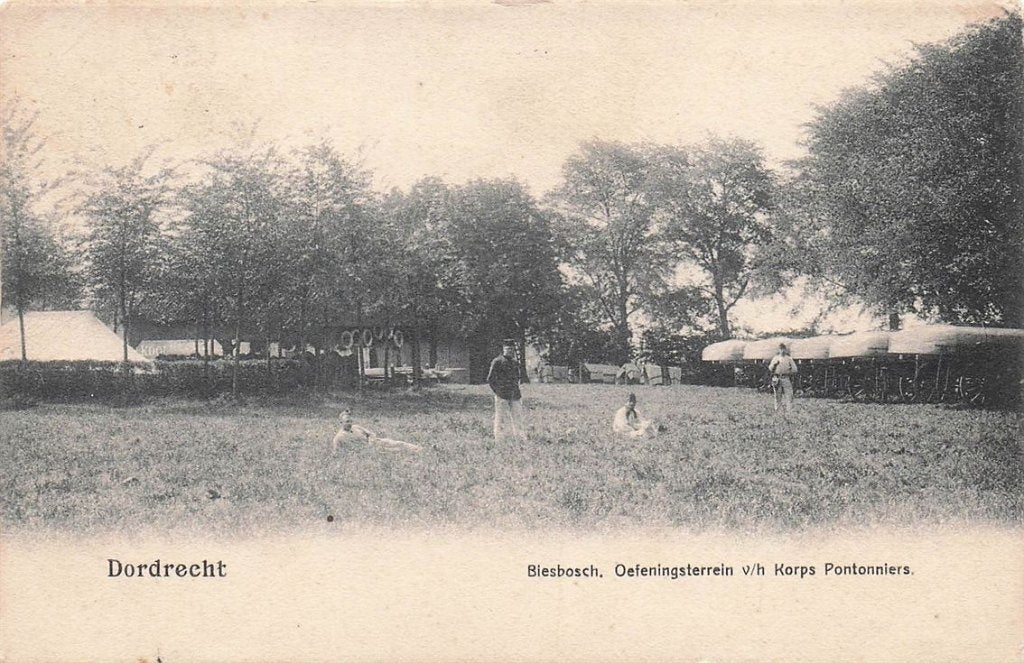 702-221-029 Dordrecht Biesbosch Oefeningsterrein Vh Korps P, Verzenden, Voor 1920, Zuid-Holland