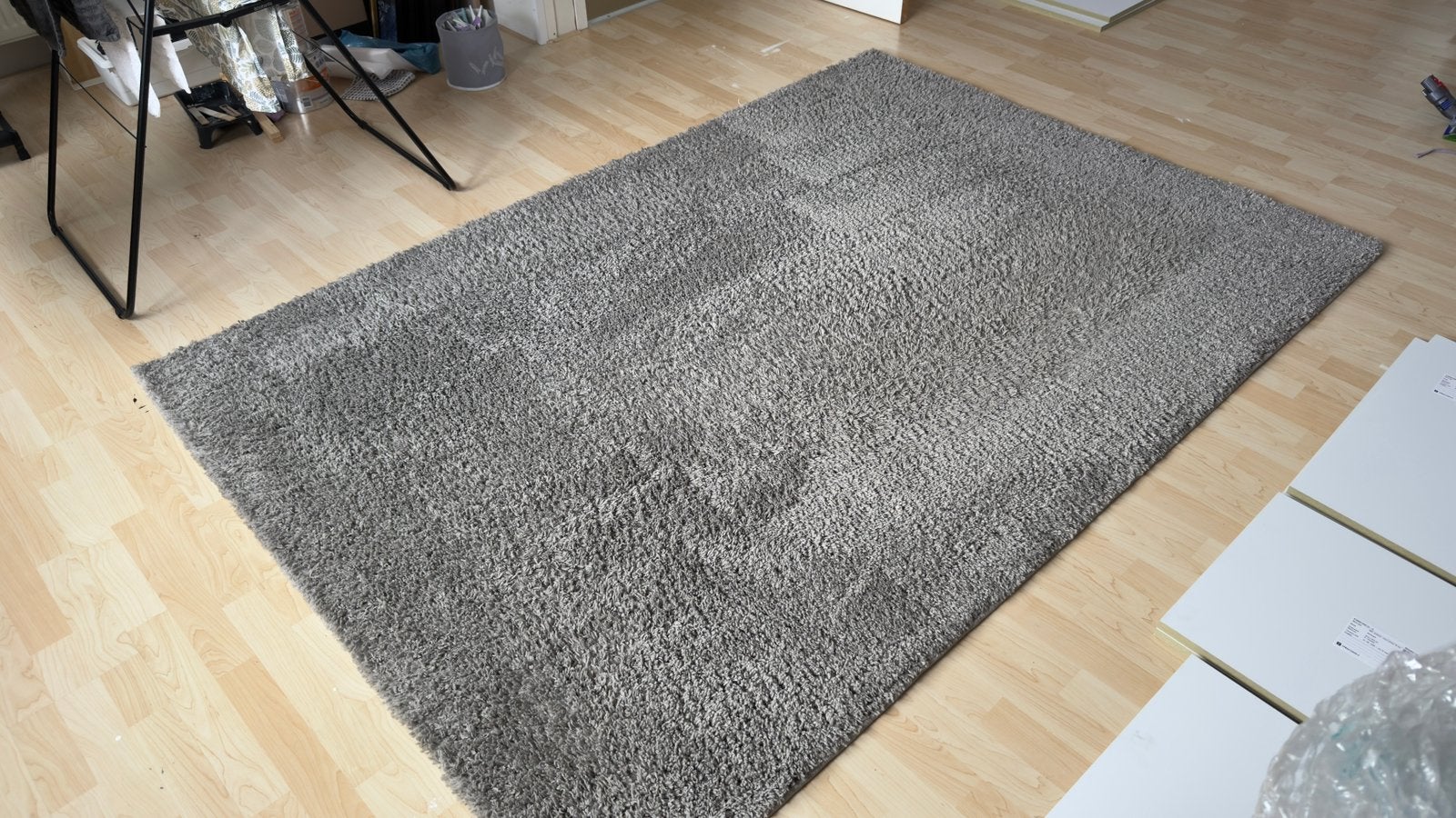 Vloerkleed Domino - 160x230cm Grijs, Ophalen, 150 tot 200 cm, 200 cm of meer, Zo goed als nieuw