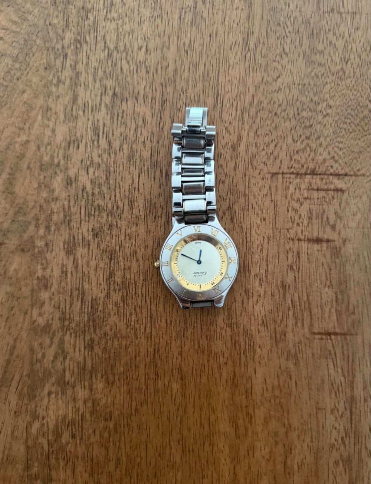 Cartier Must 21 Dameshorloge - Klassiek en Elegant, Sieraden, Tassen en Uiterlijk, Overige merken, Gebruikt, Staal, Polshorloge