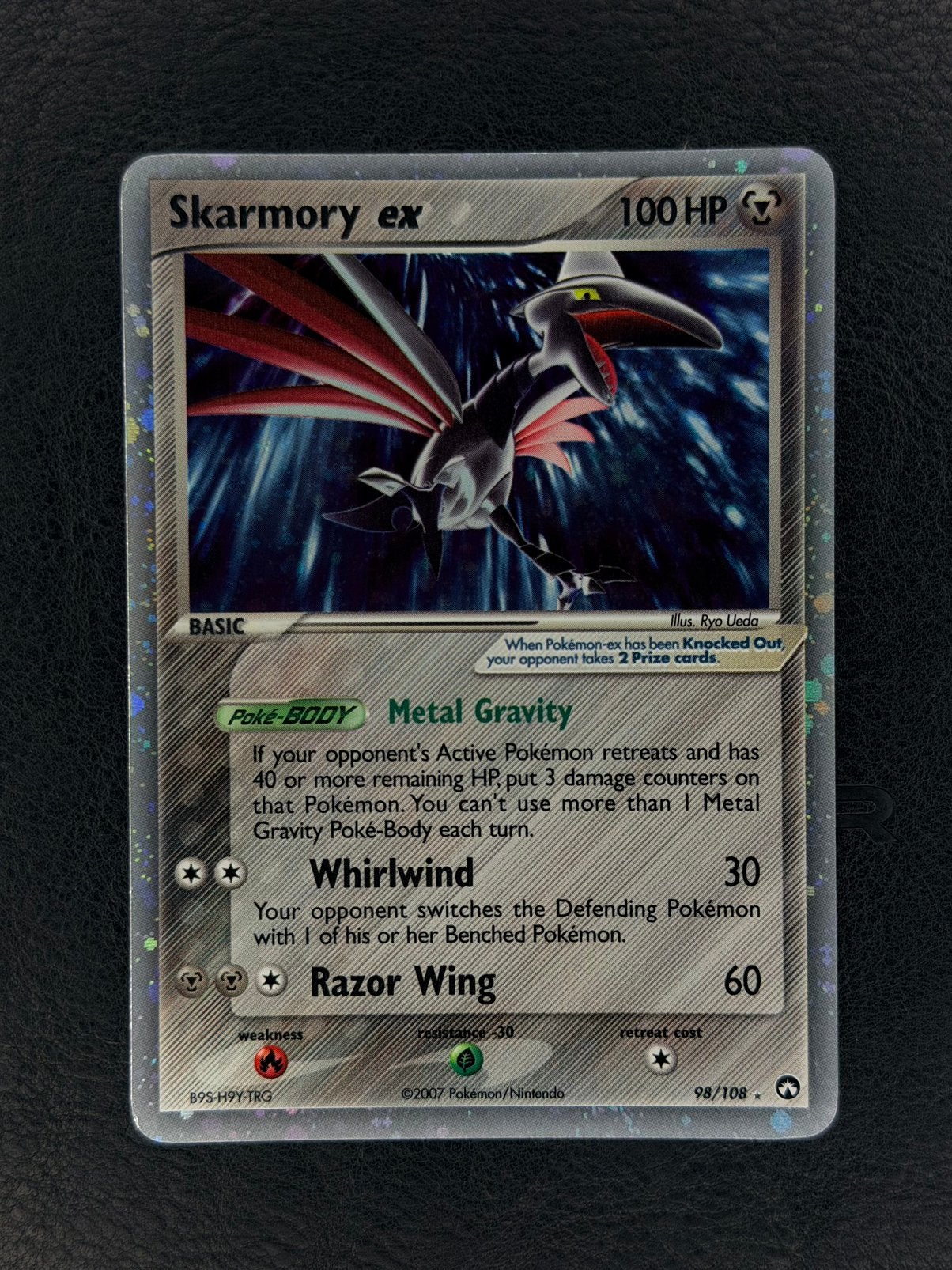 Skarmory ex 98/108 EX Power Keepers, Hobby en Vrije tijd, Verzamelkaartspellen | Pokémon, Ophalen of Verzenden, Gebruikt, Losse kaart