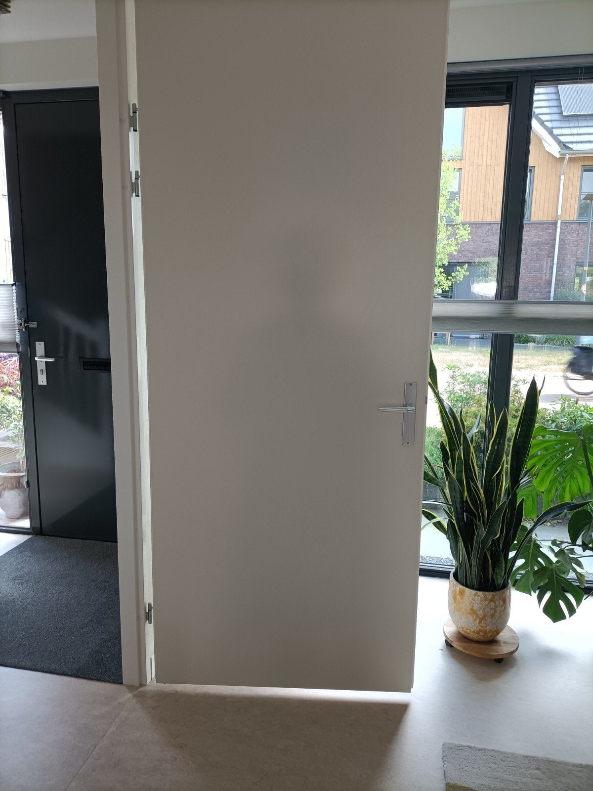 2 Witte binnendeuren, Ophalen, 80 tot 100 cm, 215 cm of meer, Binnendeur