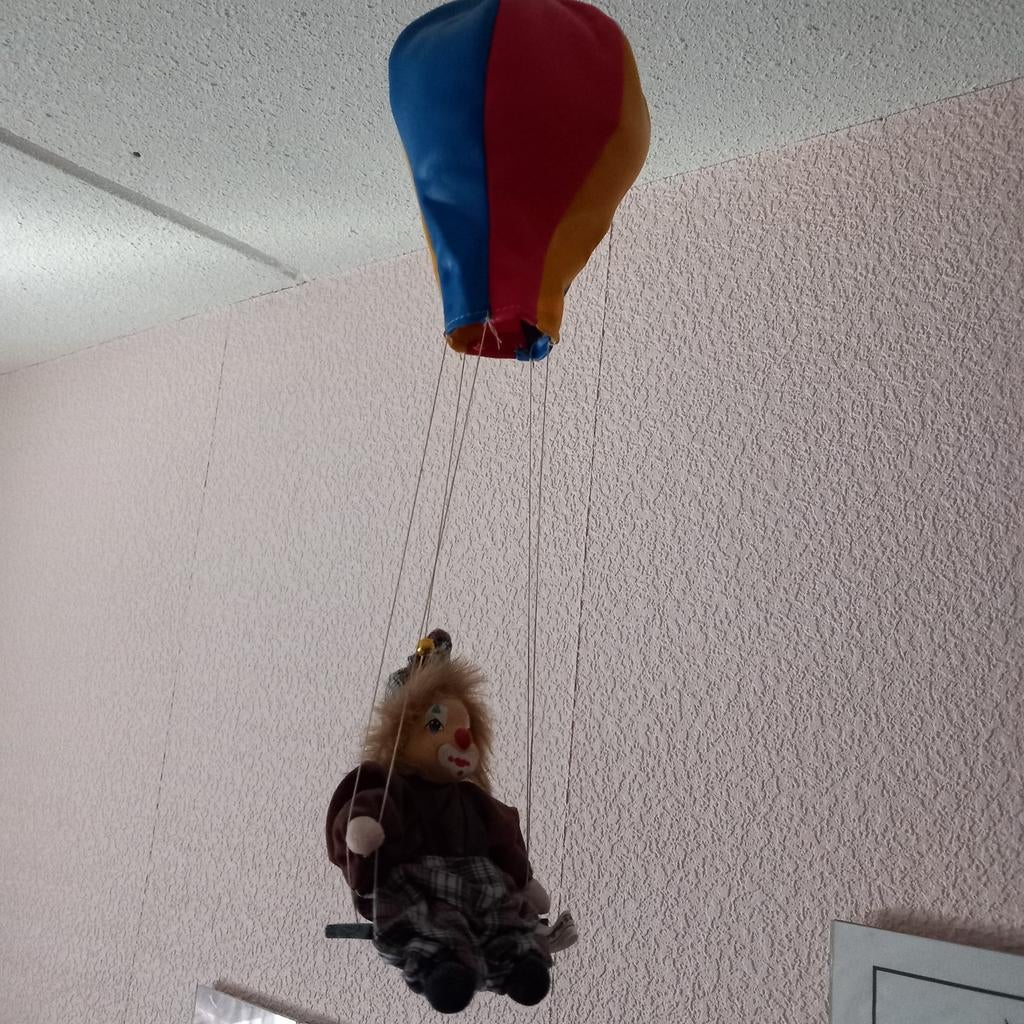 Clown aan ballon, Verzamelen, Beelden en Beeldjes, Ophalen of Verzenden, Zo goed als nieuw, Overige typen