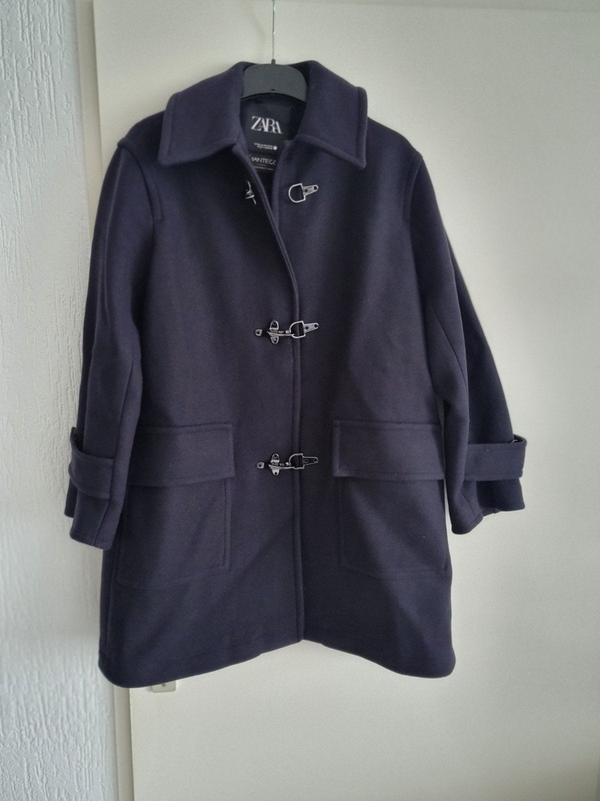 als nieuwe blauw wollen oversized jas, Kleding | Dames, Ophalen, Blauw, Zara, Zo goed als nieuw