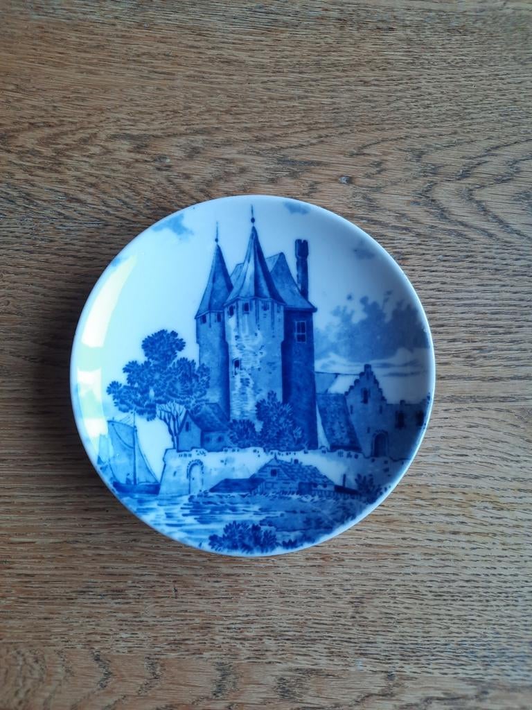 Delfts Blauw Wandbord Kasteel, Ophalen of Verzenden
