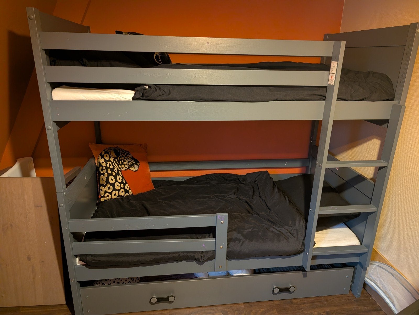 stapelbed klein, Ophalen, 90 cm, 160 tot 180 cm, Tweepersoons