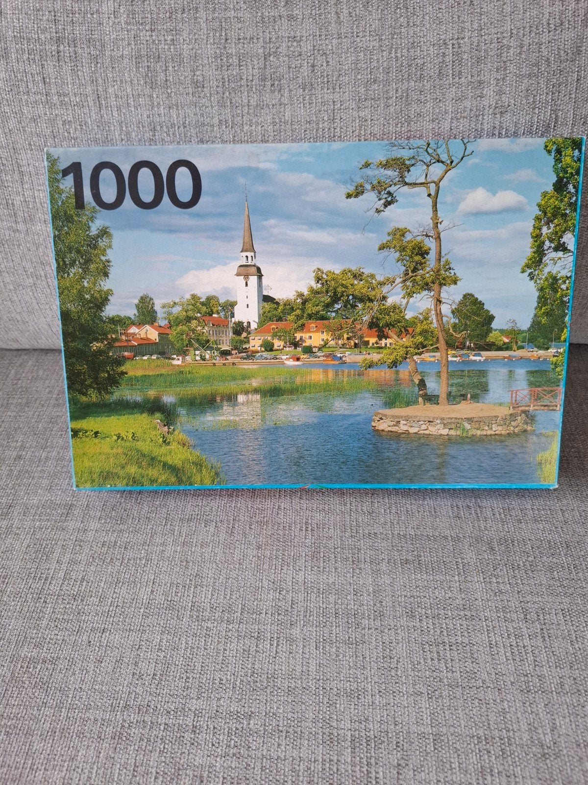 Legpuzzel 1000 stukjes - Kerk aan het water, Ophalen of Verzenden, 500 t/m 1500 stukjes, Zo goed als nieuw, Legpuzzel