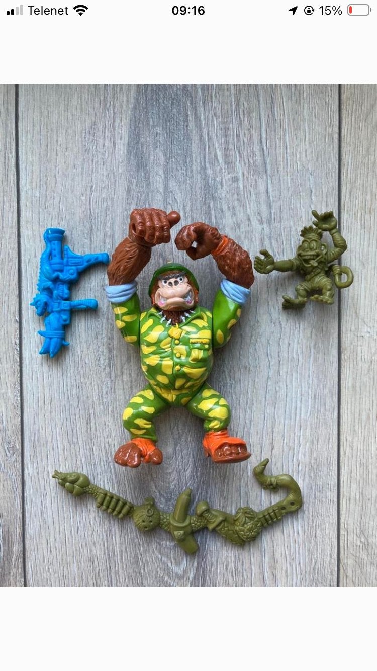 Ninja turtles Sgt Bananas EU, Kinderen en Baby's, Speelgoed | Actiefiguren, Verzenden, Zo goed als nieuw