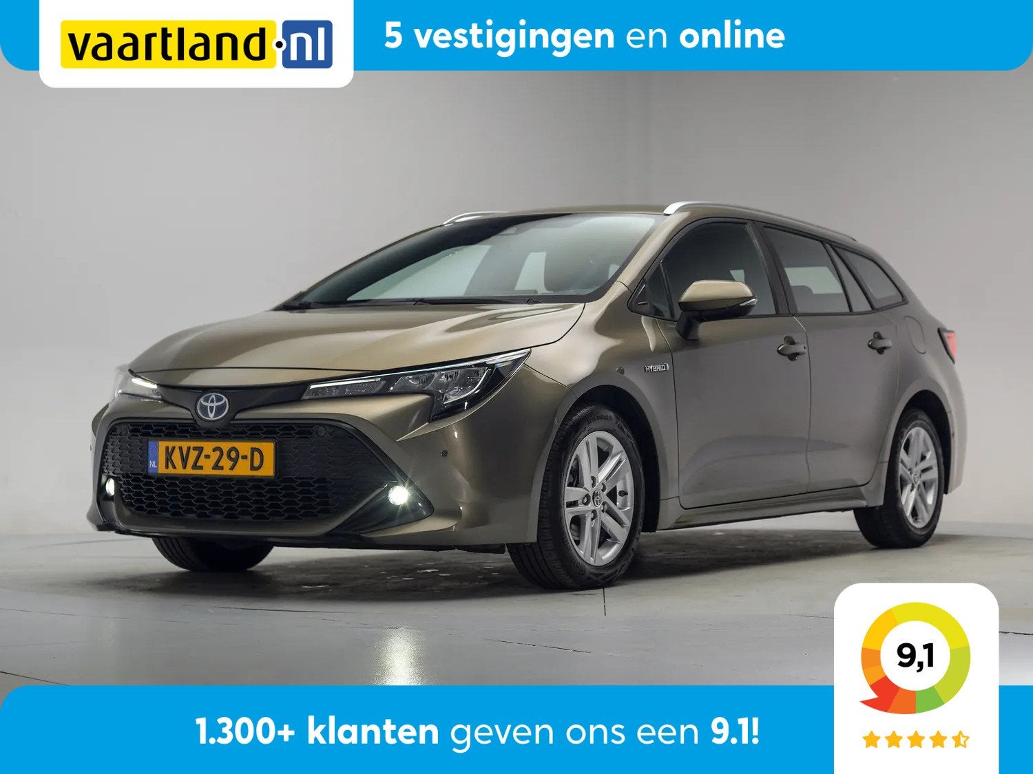 Toyota Corolla Touring Sports Dynamic 1.8i Hybrid (bj 2022), Auto's, Voorwielaandrijving, 1345 kg, 450 kg, Gebruikt