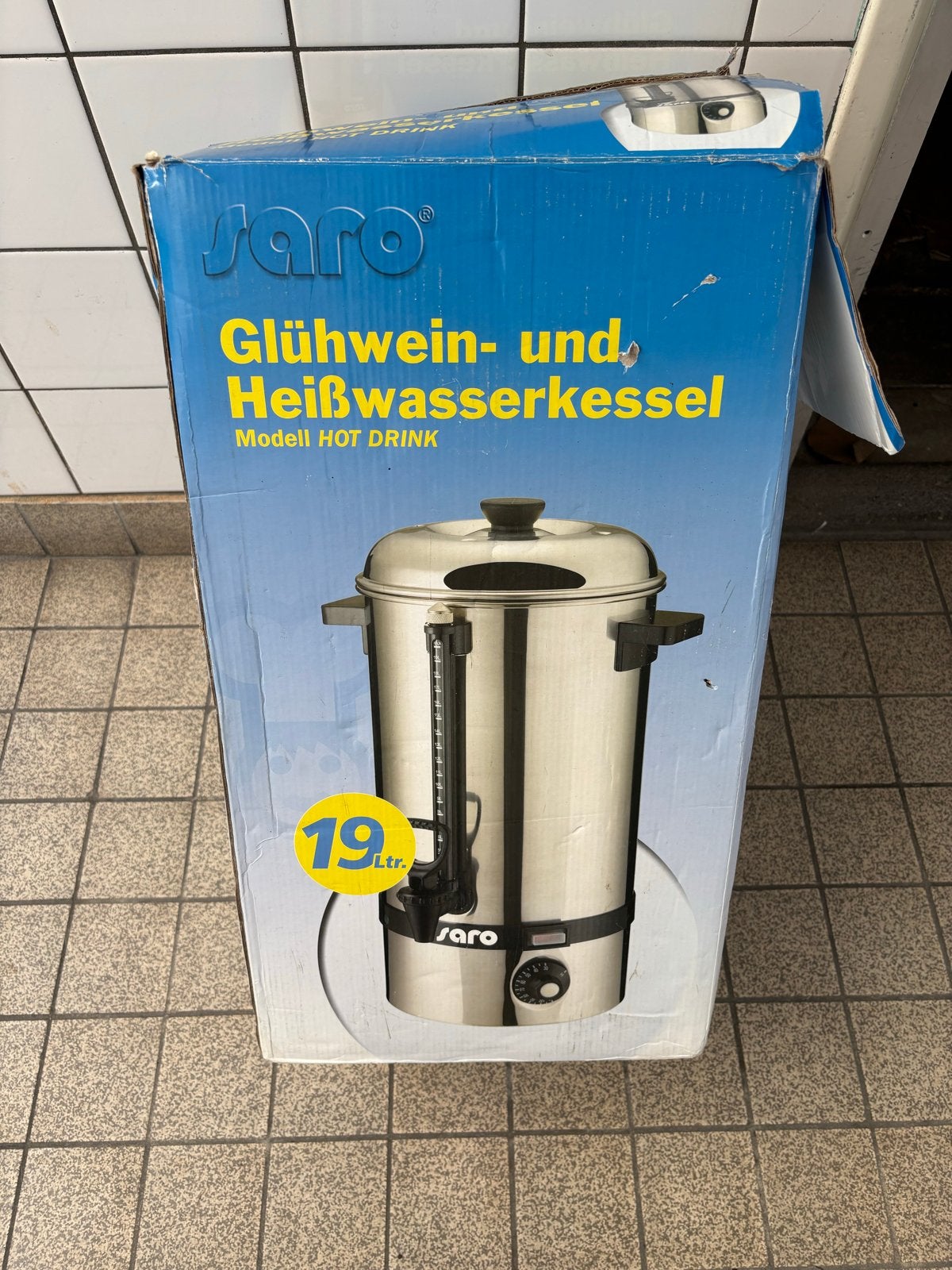 Saro Glühwein- en Heetwaterketel - Model Hot Drink, 2 liter of meer, Ophalen, Gebruikt, Rvs