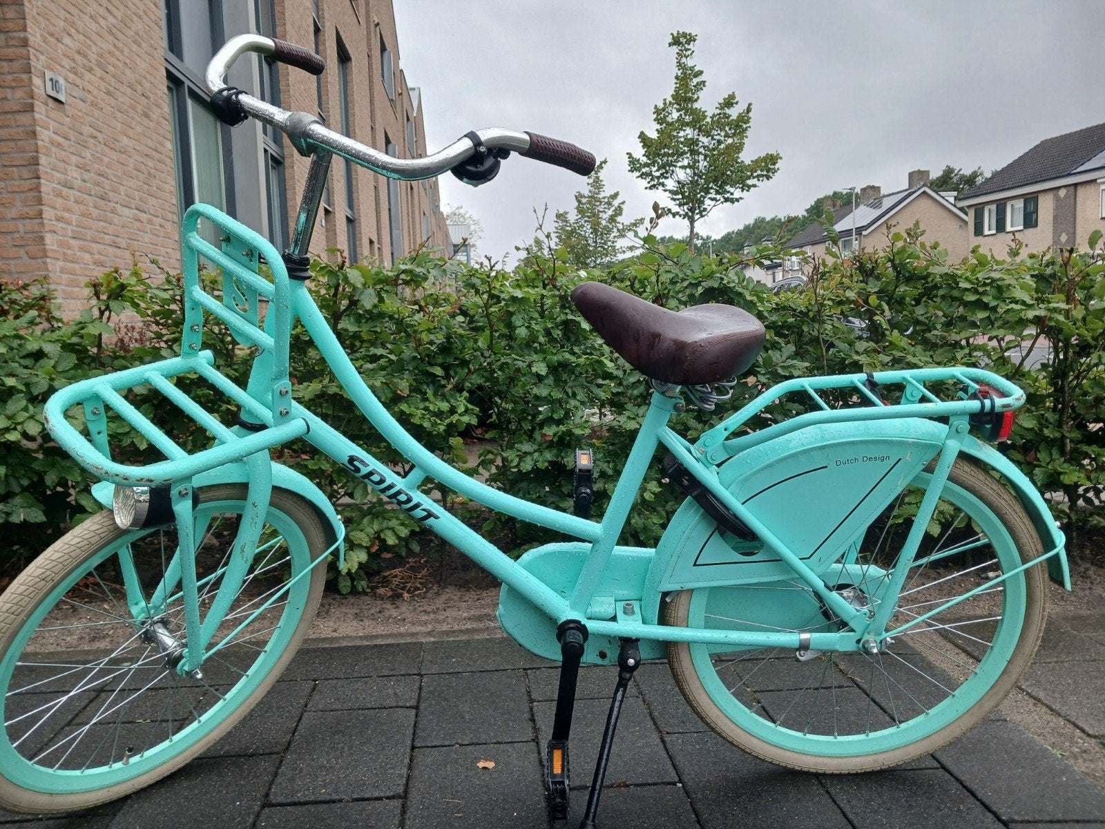 Spirit meisjesfiets 22 inch - Mintgroen, Ophalen, Terugtraprem, 22 inch, Gebruikt