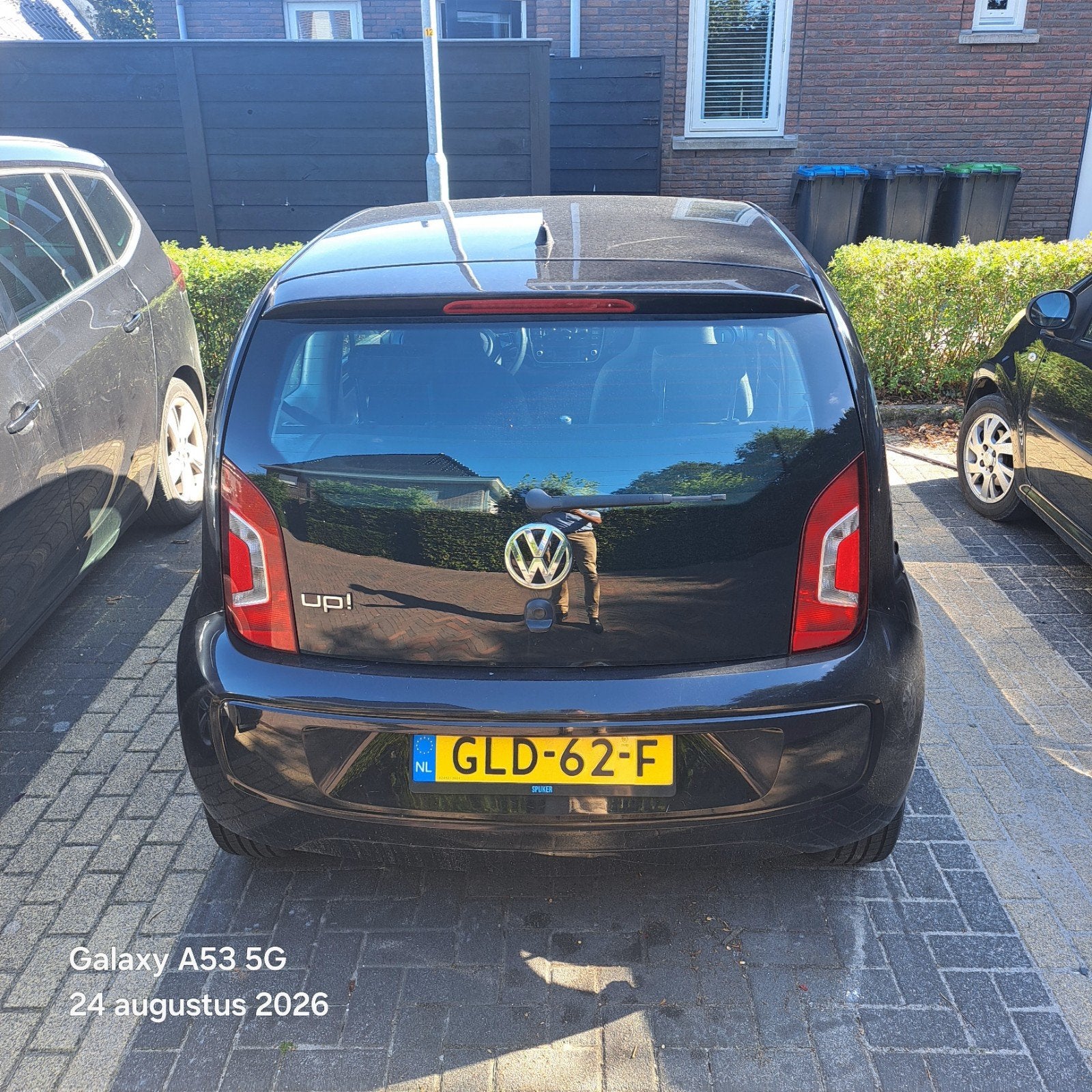 Volkswagen up! 1.0 44KW/60PK 5-DRS 2014 Zwart, Auto's, Volkswagen, Voorwielaandrijving, Up!, 4 stoelen, Zwart