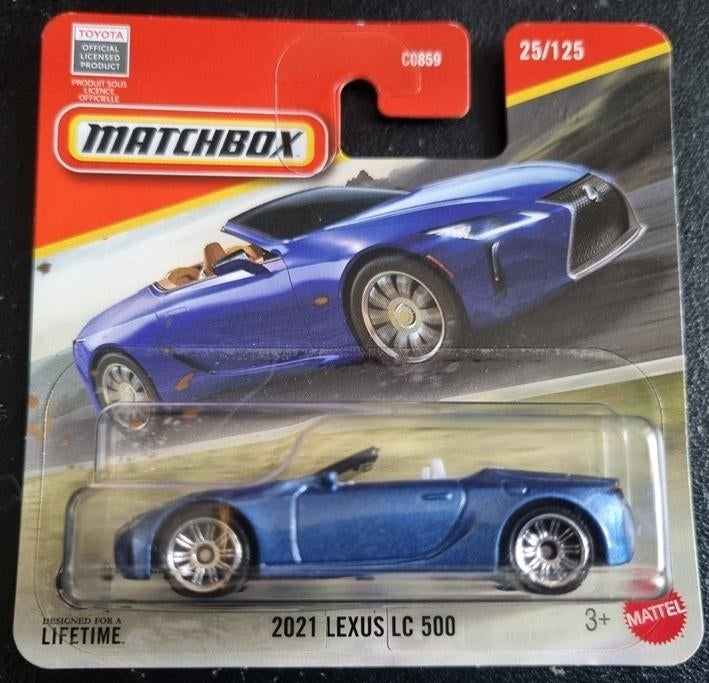 Matchbox 2021 lexus lc 500 blauw, Ophalen of Verzenden, Nieuw, Auto