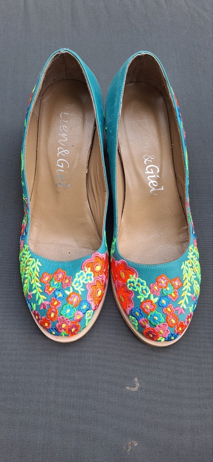 Zomerse vrolijke pumps / hakken maat 40 Lien & Giel, Ophalen of Verzenden, Zo goed als nieuw