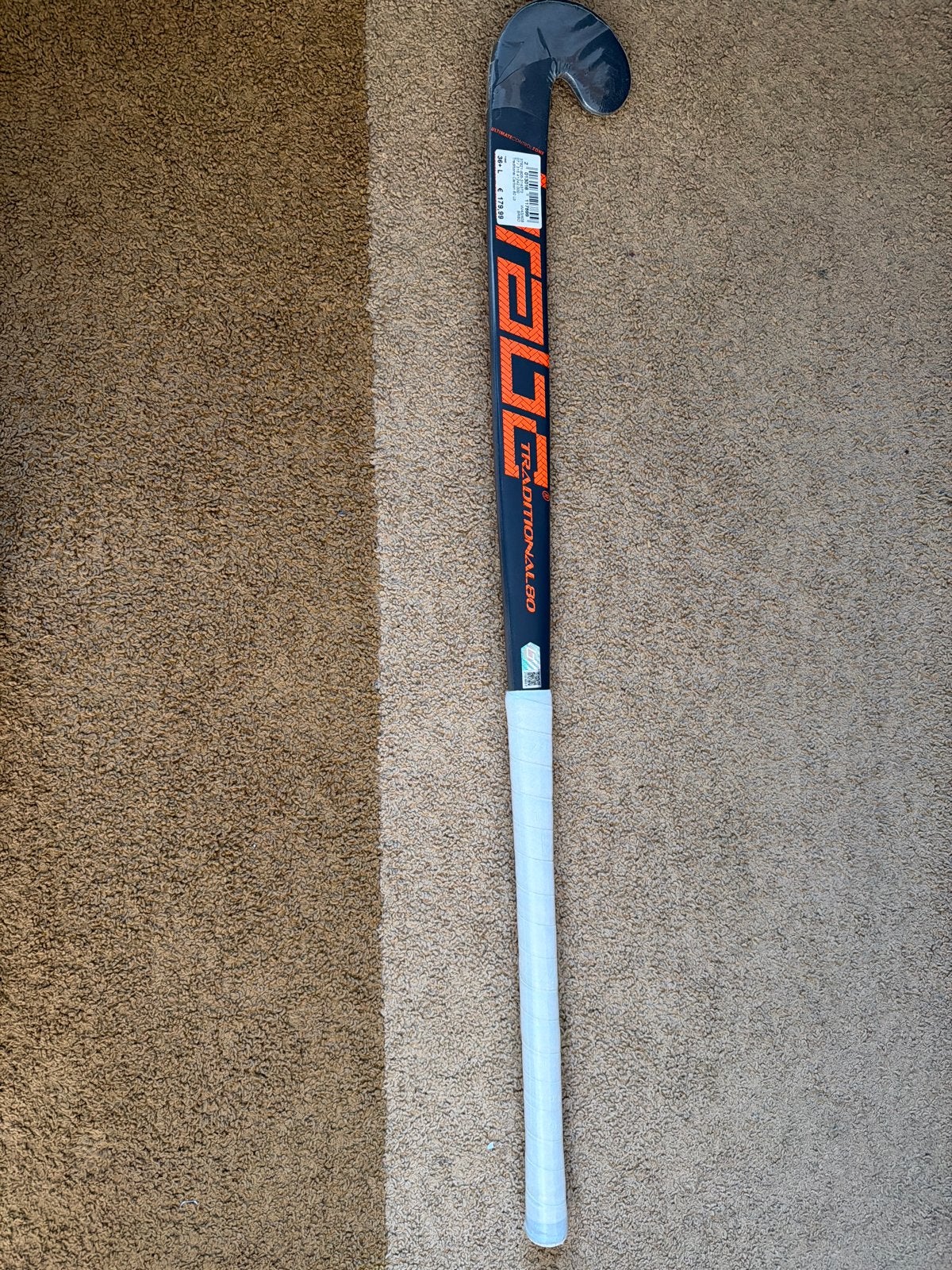 Brabo Traditional Carbon 80 LB Hockeystick 36.5", Ophalen of Verzenden, Nieuw, Stick