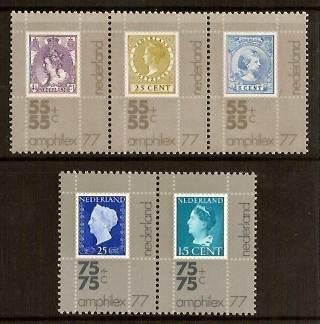 Nederland NVPH nr 1098a/02a postfris Amphilex 1976, Ophalen of Verzenden, Na 1940, Postfris