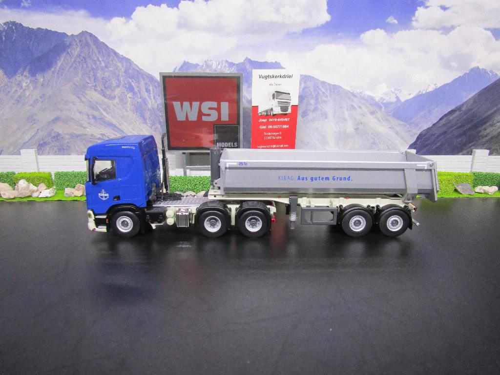 Wsi 01-4170 Scania R Highline CR20N , Kibag, Hobby en Vrije tijd, Modelauto's | 1:50, Ophalen, Nieuw, Bus of Vrachtwagen, Wsi