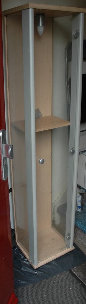 vitrinekast, Huis en Inrichting, Ophalen, Minder dan 50 cm, Gebruikt, 90s office