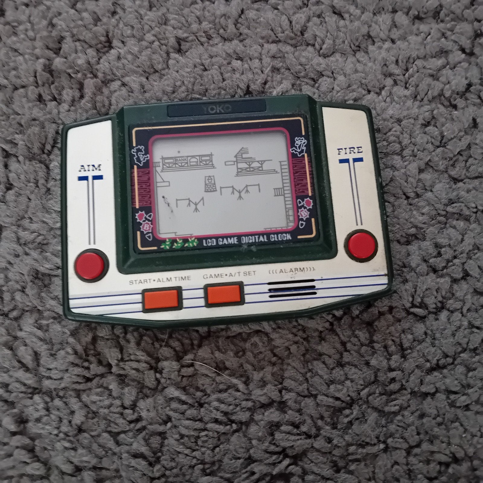 Vintage Yoko LCD Game Digital Clock Handheld Spel, Gebruikt, Verzenden, Overige genres, 1 speler
