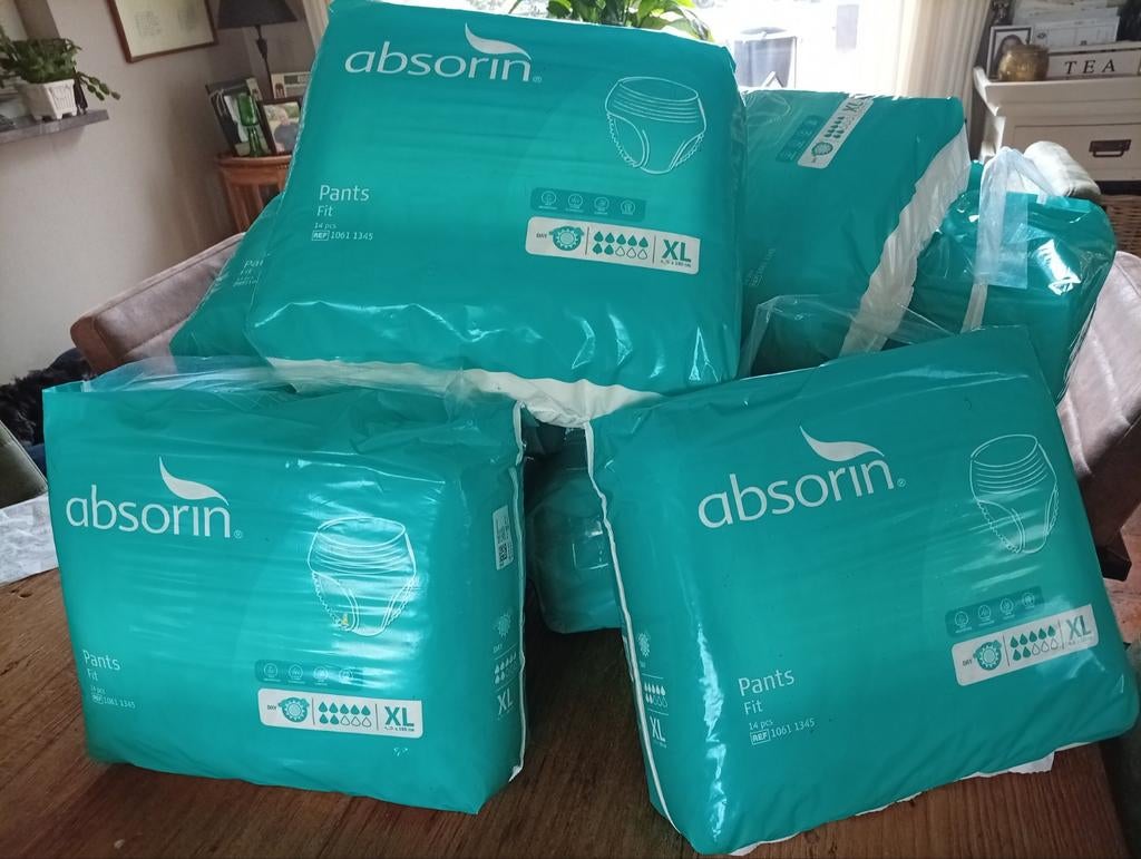 Absorbin luierbroekjes XL, Ophalen of Verzenden