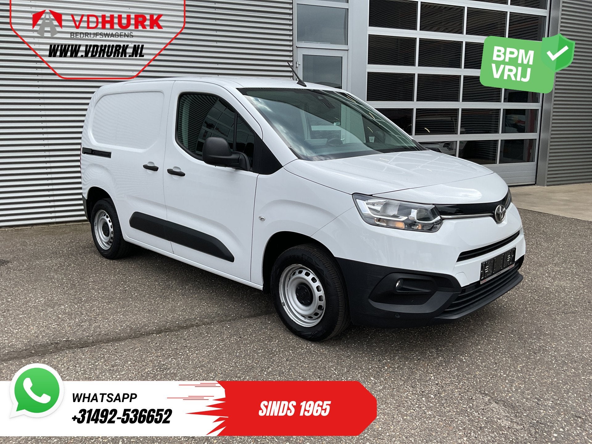 Toyota PROACE CITY 1.2 BENZINE Carplay/ Airco/ Cruise/ PDC, Auto's, Voorwielaandrijving, 1199 cc, Wit, Origineel Nederlands