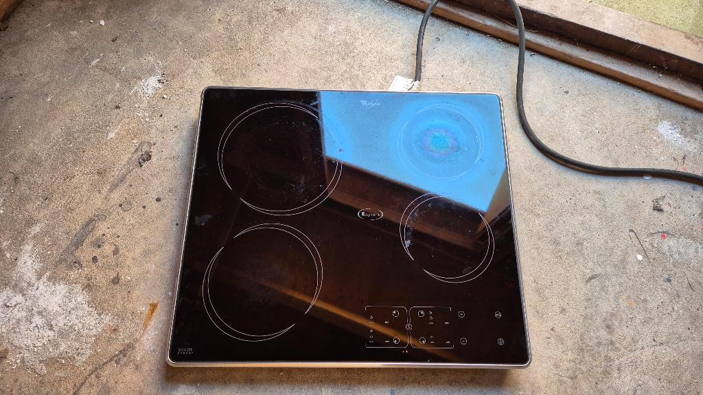 Ceramic Kookplaat Whirlpool AKM 950/G/IX/01, Witgoed en Apparatuur, Kookplaten, Ophalen, Gebruikt, Keramisch, 4 kookzones