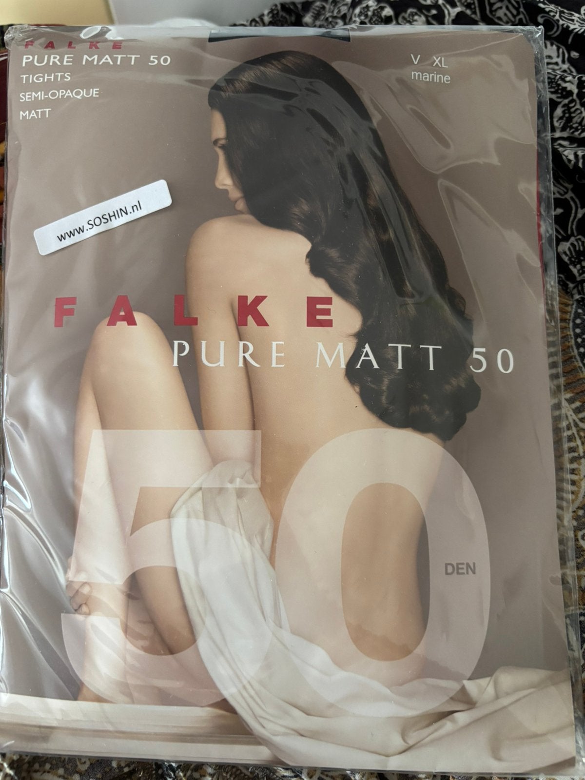 Falke marine 50 Den nieuw panty XL, Maat 48/52 (XL), Blauw, Nieuw, Ophalen of Verzenden