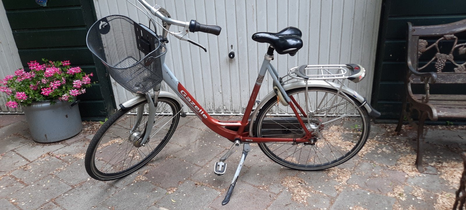 Gazelle damesfiets Orange Plus, Ophalen, Gebruikt, Velgrem, Versnellingen