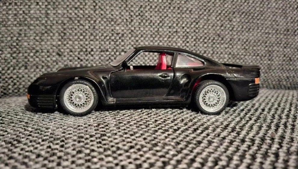 Porsche 959 zwart model, Ophalen of Verzenden, Bburago