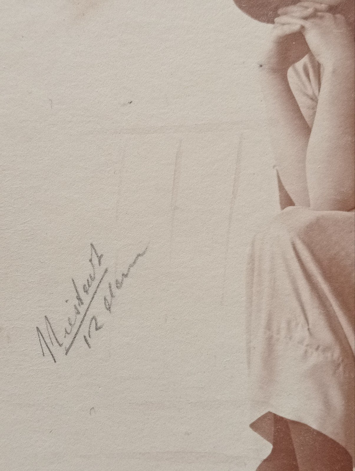 Vrouw met hoed oude foto Atelier Niestadt Rotterdam, Antiek en Kunst, Ophalen of Verzenden