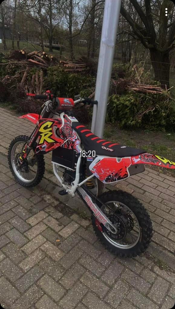 Custom Honda CR80 Electric | QS138 (36PK piek) | 72V 40ah, Fietsen en Brommers, Brommers | Crossbrommers, Honda, Ophalen of Verzenden