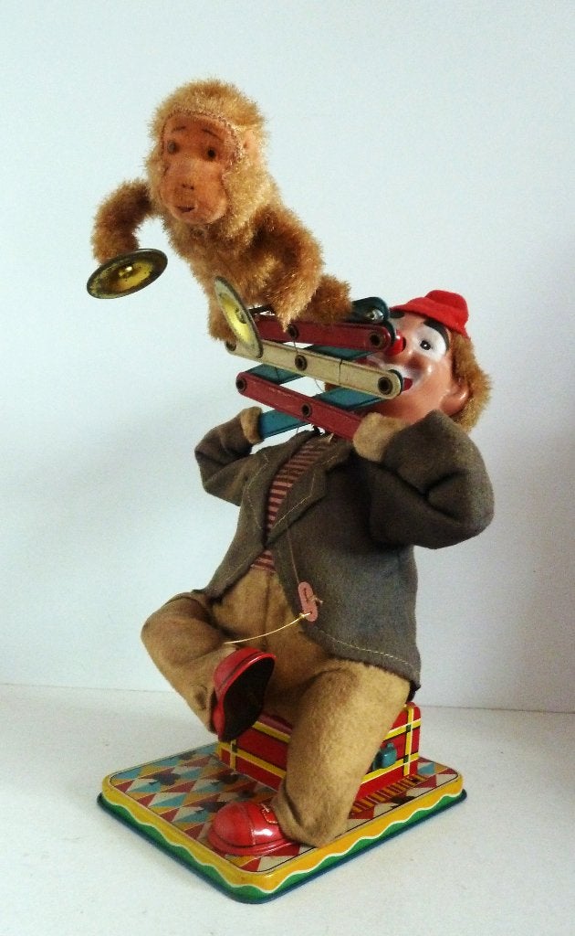 Blikken High Jinks at The Circus Cragstan 1950 battery toy, Ophalen of Verzenden