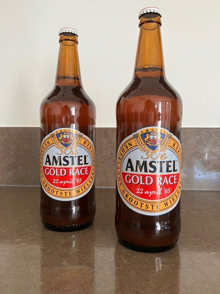 30e Amstel Gold Race jubileumbier 22 april 1995, Verzamelen, Ophalen of Verzenden, Nieuw, Glas of Glazen, Amstel