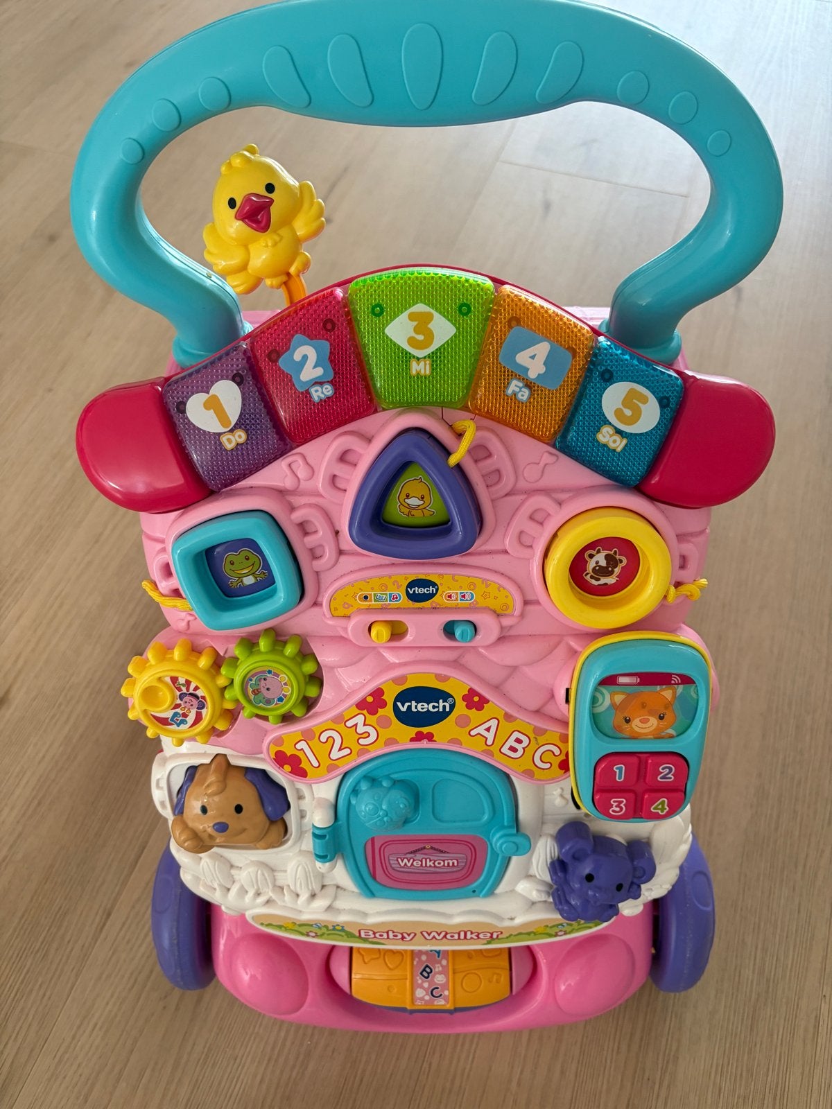 VTech Baby Walker Roze - Interactieve Loopwagen, Ophalen, Gebruikt, Overige typen, Met licht