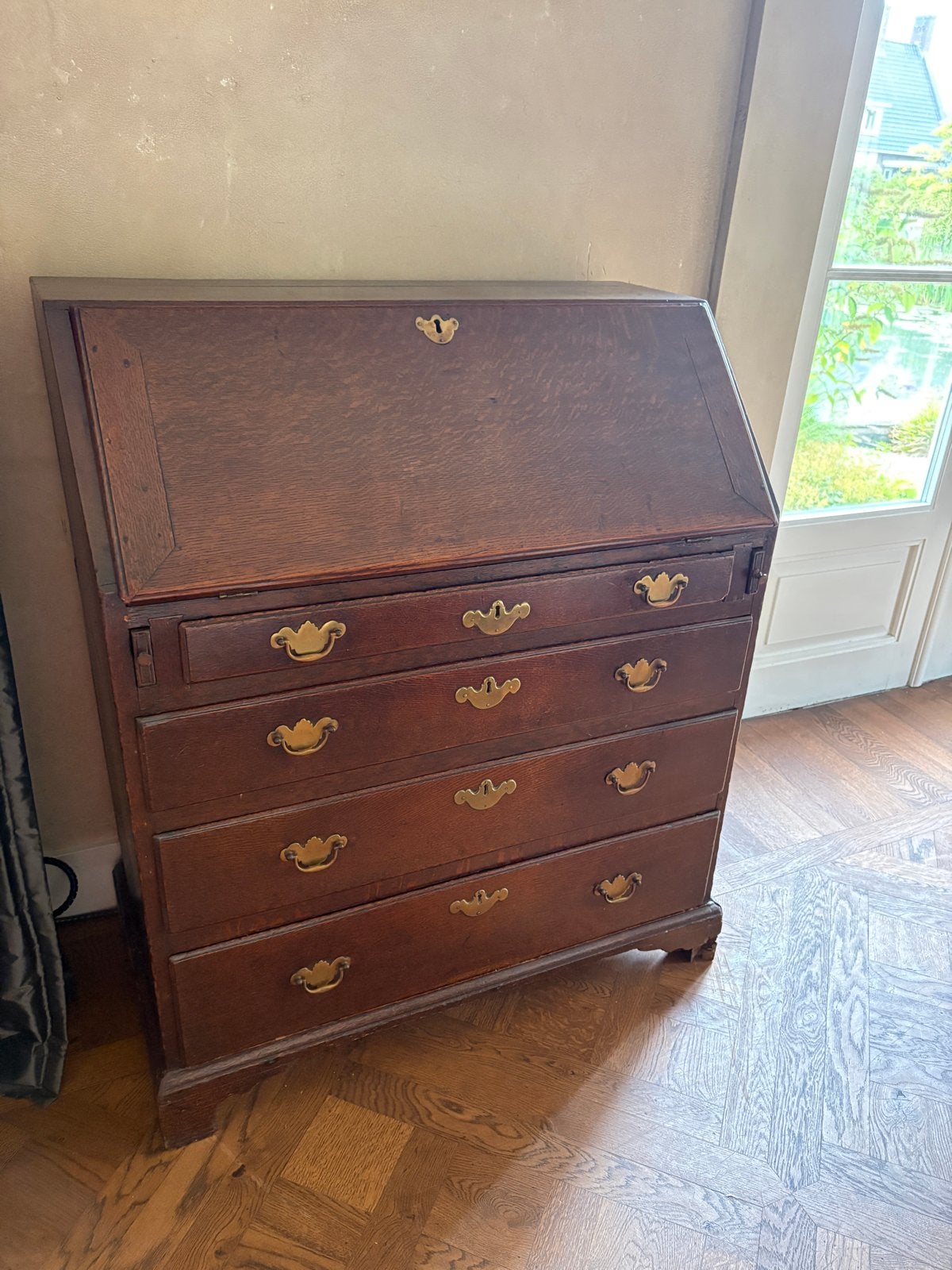 Antiek Engels secretaire ca 1800, Ophalen