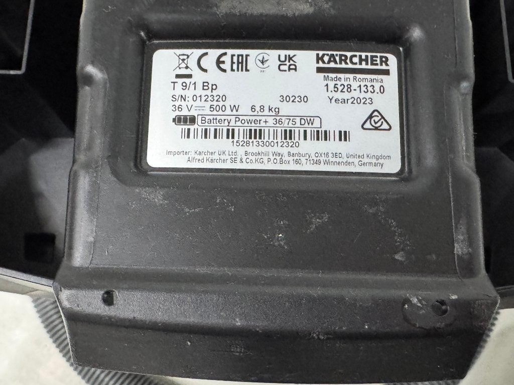 KARCHER T 9/1 BP STOFZUIGER 36V, Stofzak, Kärcher, Ophalen of Verzenden, Zo goed als nieuw