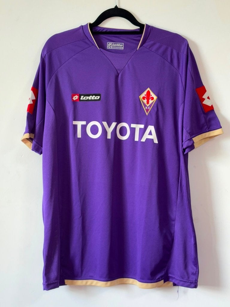Origineel Fiorentina 2007-08 Thuis shirt - Maat XL - 9/10, Lotto, Overige kleuren, Maat 56/58 (XL), Ophalen of Verzenden