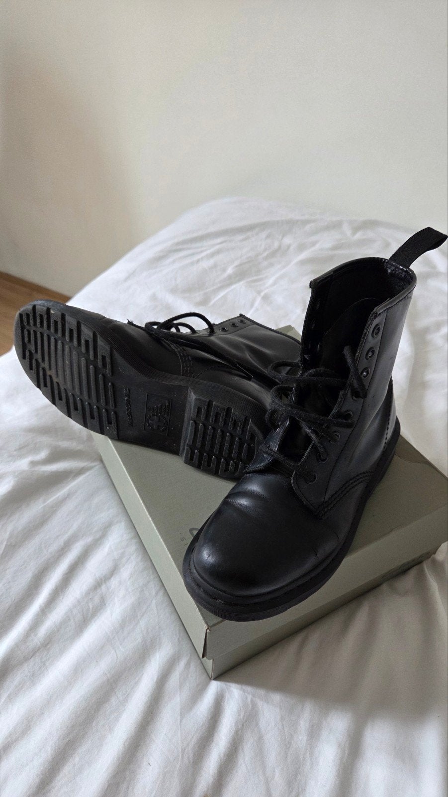 Dr. Martens 1460 Mono Zwarte Laarzen Maat 38, Kleding | Dames, Schoenen, Doc Martens, Ophalen of Verzenden, Gedragen, Zwart