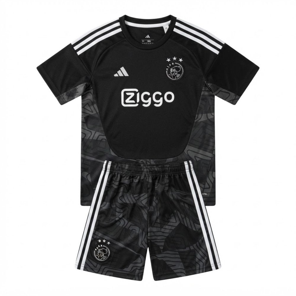 Ajax Keeper Shirt 2026/2027 Kids – Incl Bedrukking + Broekje, Verzenden, Zwart, Nieuw, Overige maten