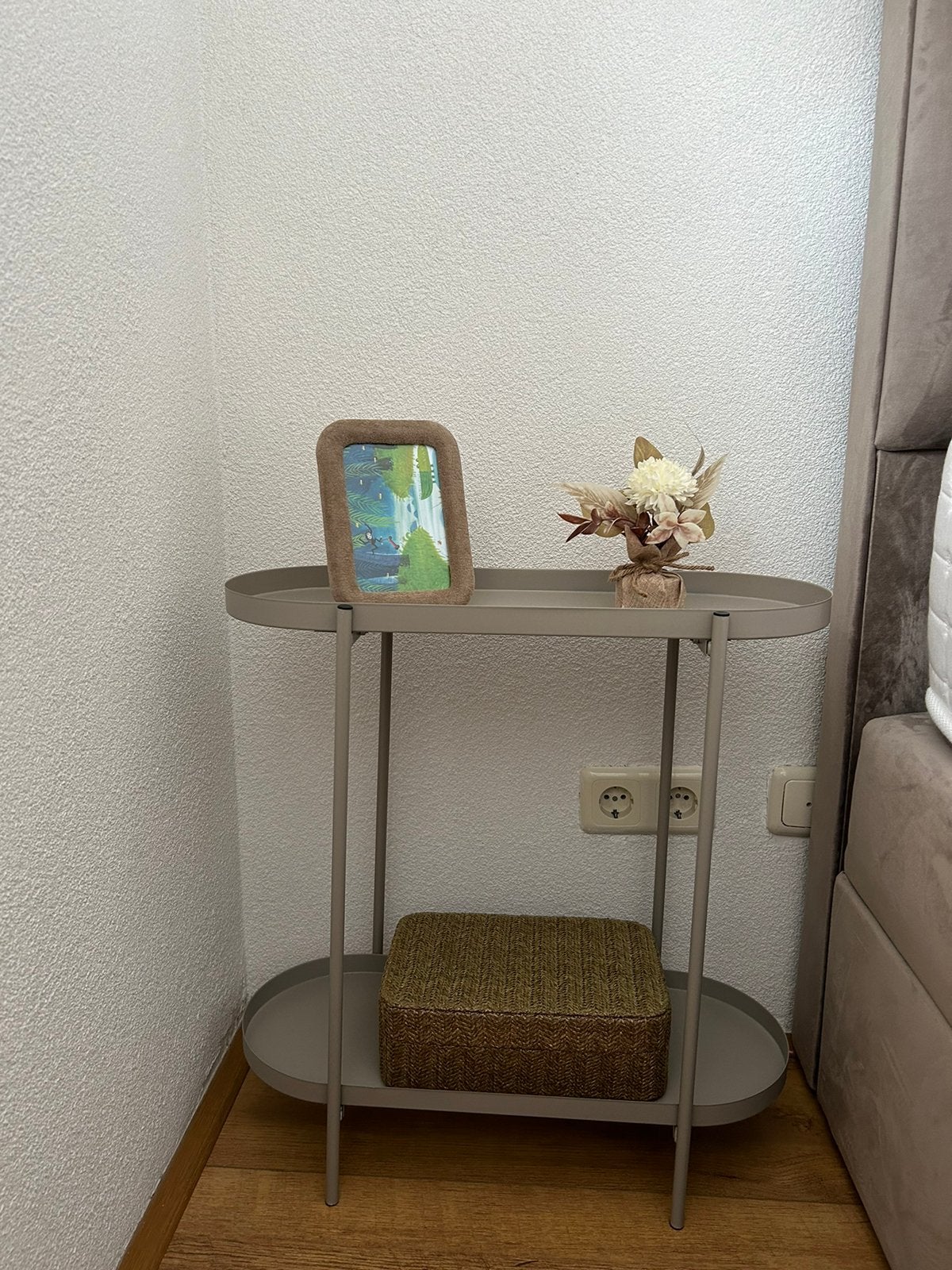 Wandrek, Huis en Inrichting, Tafels | Sidetables, 50 tot 100 cm, Rond, Ophalen of Verzenden, Zo goed als nieuw