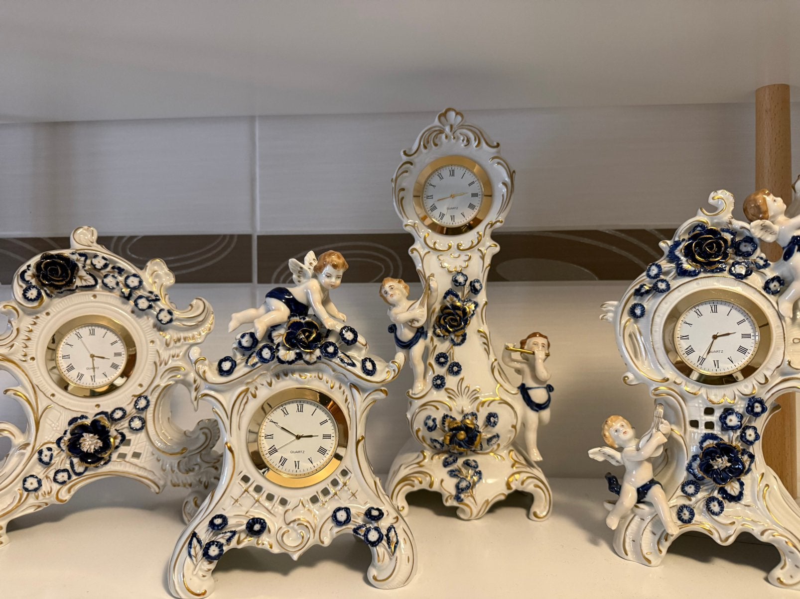 Schierholz plaue saksisch dresden porselein klok kobalt, Antiek en Kunst, Ophalen