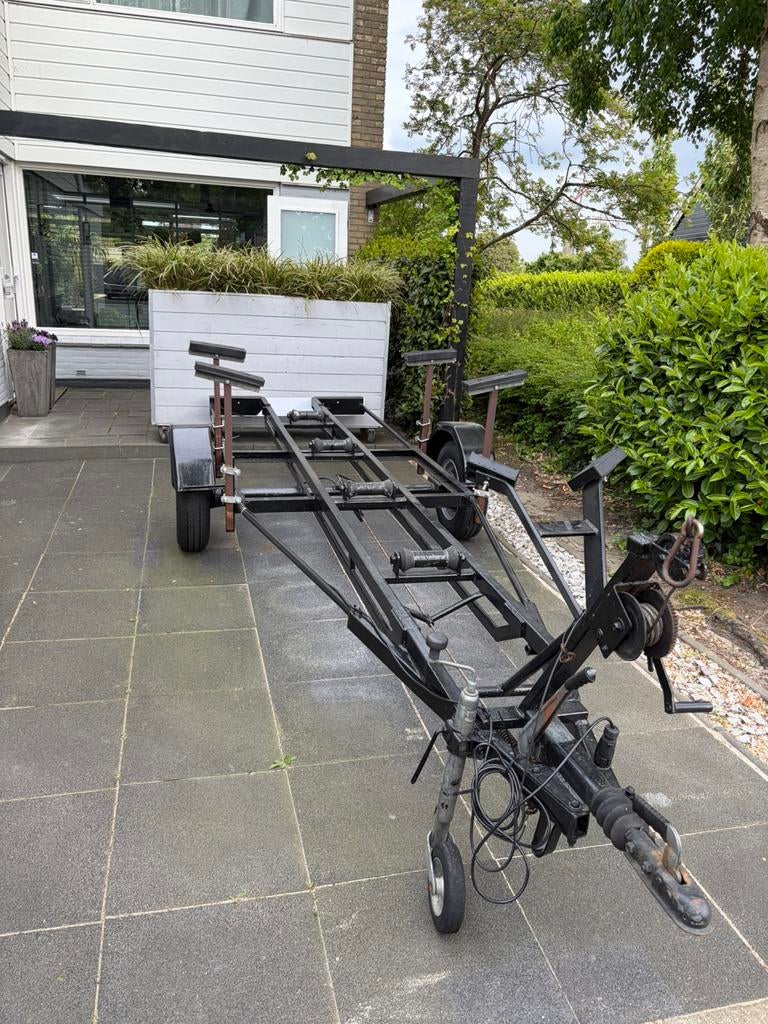 Boottrailer voor boot/sloep tot 1000 kg, Watersport en Boten, Boottrailers, Ophalen of Verzenden, Gebruikt, Minder dan 6 meter