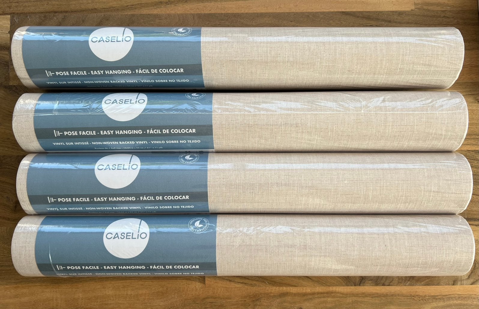 4 rollen Caselio Linen Edition behang beige  (10322 14 14), Materiaallook, Natuurlijk, Overige merken, Beige
