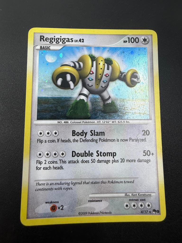 Regigigas LV.42 Pokémon Kaart - Holografisch, Ophalen of Verzenden, Gebruikt, Losse kaart, Foil