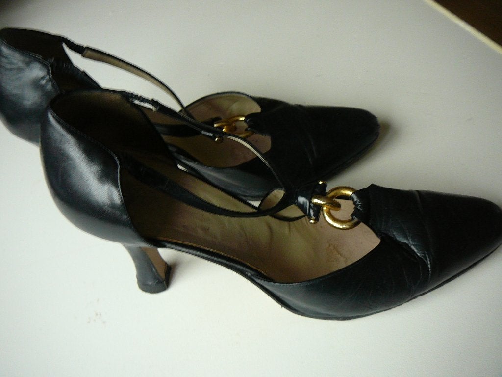 nette zwarte damesschoenen, met hoge hak, maat 38, Kleding | Dames, Ophalen, Gedragen, Zwart, Schoenen met hoge hakken