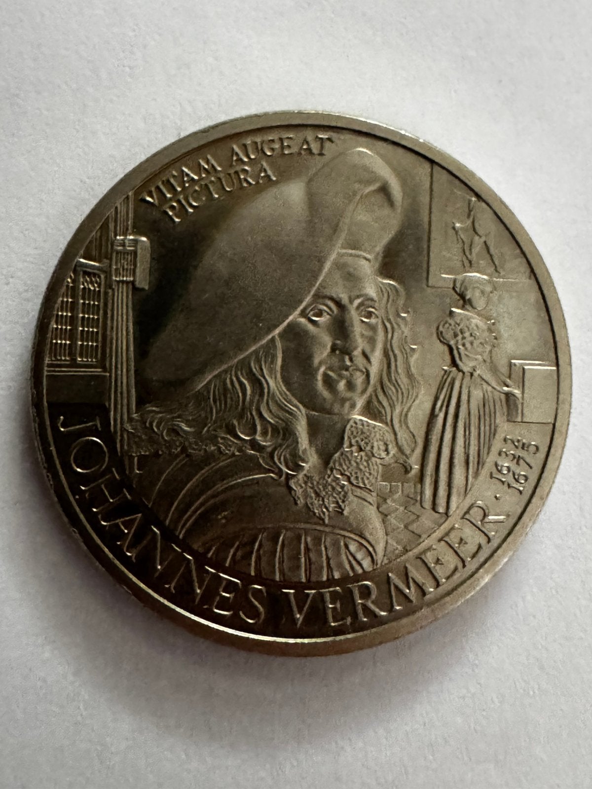 Johannes Vermeer 2,5 ecu zilveren munt, Verzenden, Koningin Beatrix, Overige waardes