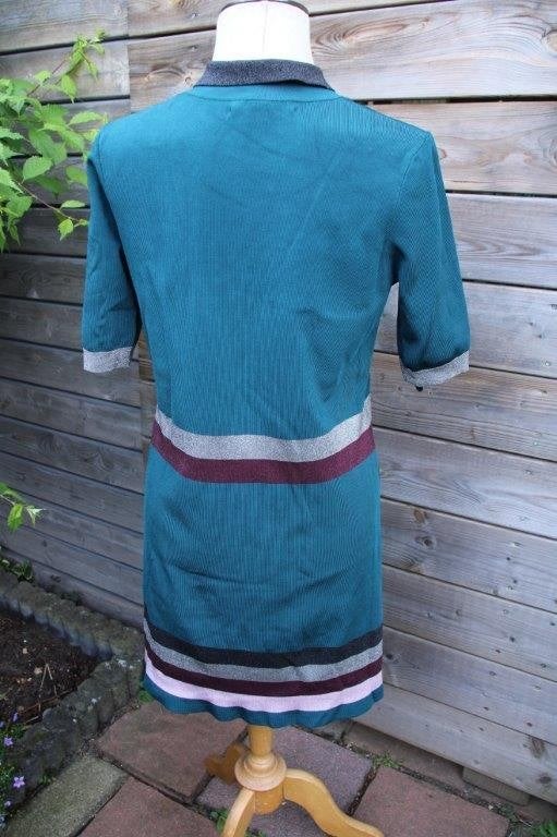 Jurk groen/ grijs Ted Baker mt 2 (36/38) Vaste prijs, Ophalen of Verzenden, Zo goed als nieuw, Knielengte, Maat 36 (S)