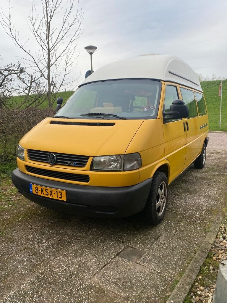 Volkswagen T4 camper, Caravans en Kamperen, Campers, Automaat, Buscamper of Camperbus, Dakluik, Volkswagen
