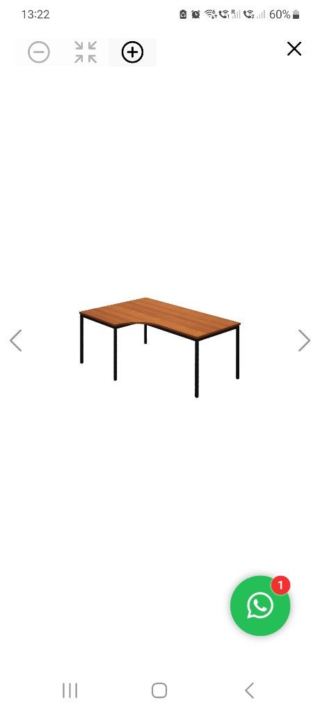 Bureau in kersen Te Koop, Huis en Inrichting, Bureaus, Gebruikt, 120 cm, Hout, Hoekbureau