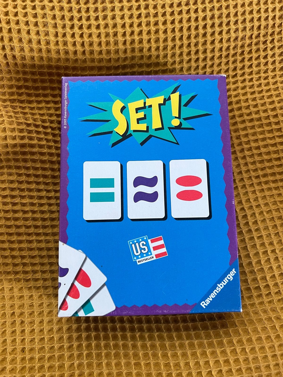 SET! Het Razendsnelle Kaartspel van Ravensburger, Een of twee spelers, Ophalen, Zo goed als nieuw