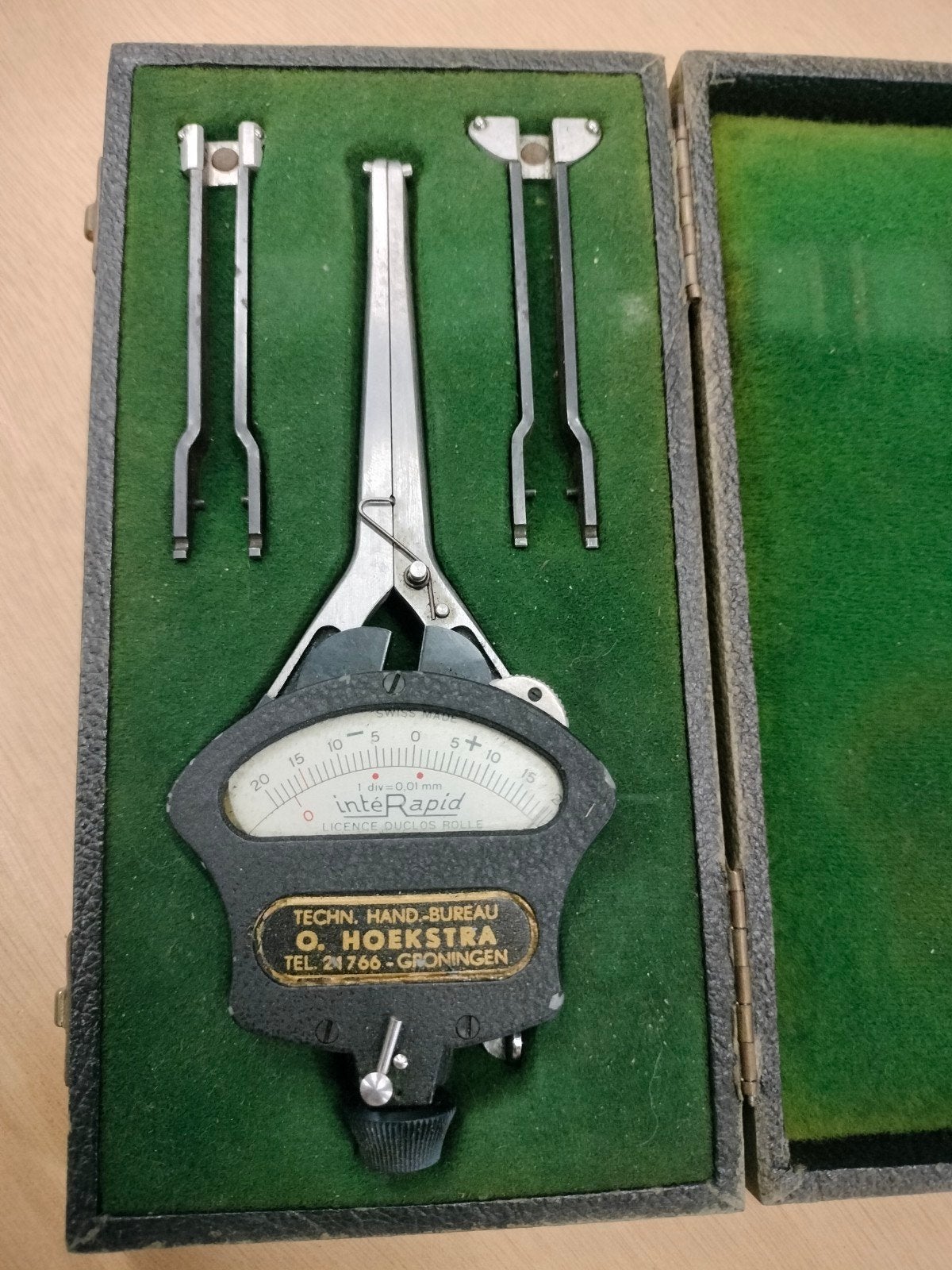 Vintage IntéRapid binnenmeter in Kistje, Antiek en Kunst, Ophalen